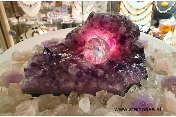 Zimmerbrunnen Amethyst & Kugel